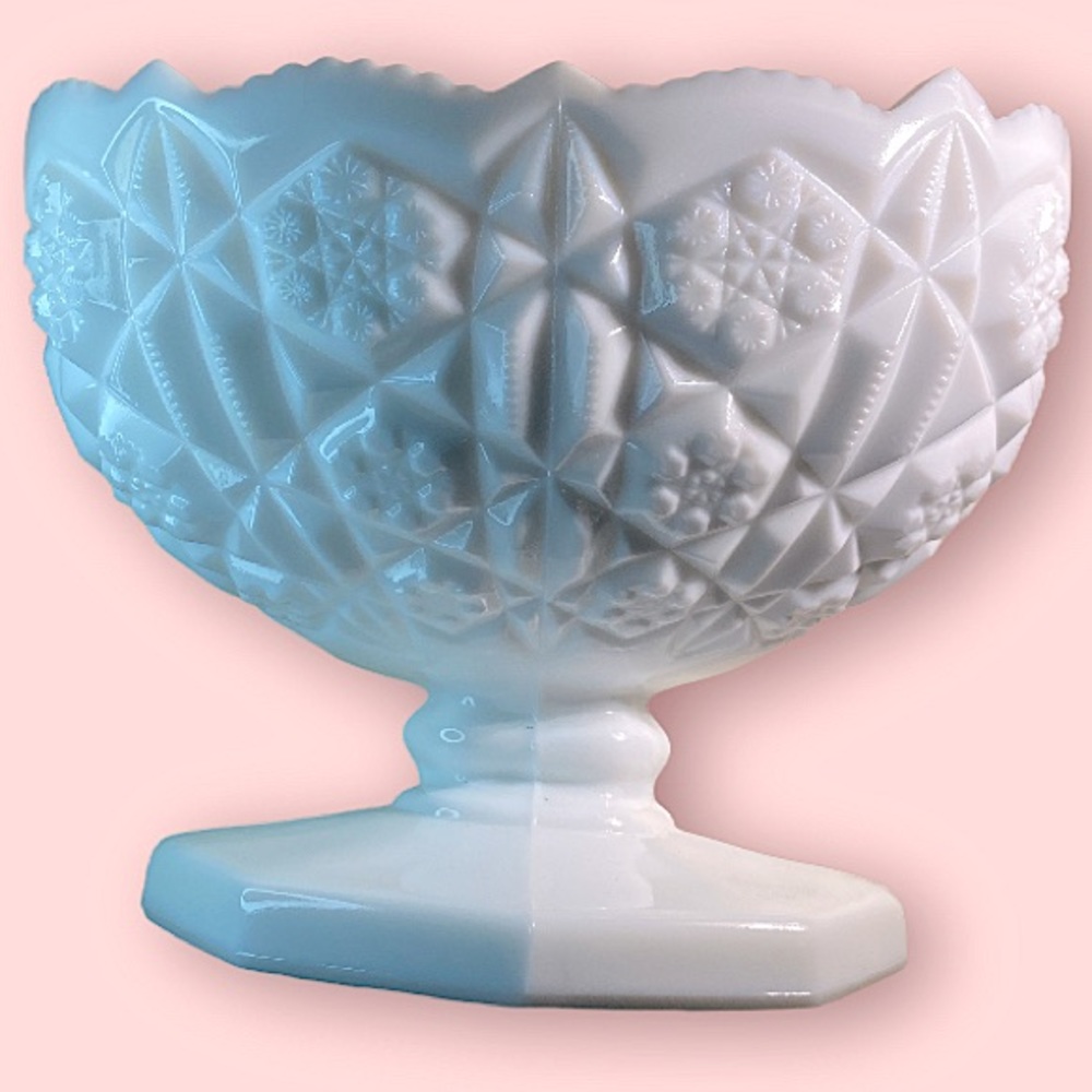 Large milk glass